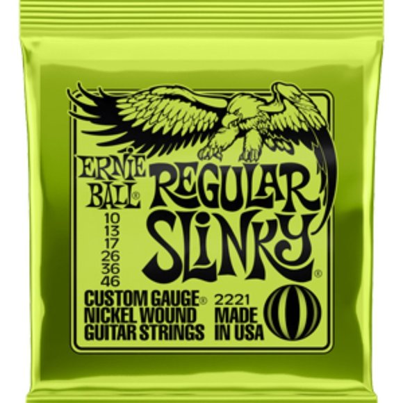 3-Pack Ernie Ball Regular Slinky Nickel Wound Electric Guitar Strings 10-46 - Picture 1 of 3